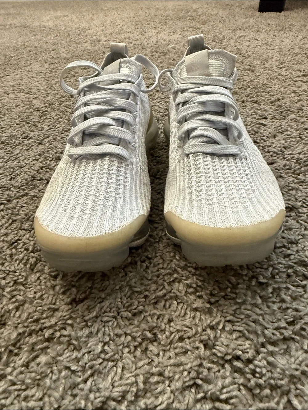 Nike Air VaporMax Flyknit 3 White Pure Platinum Women’s Size 7 AJ6910-100
